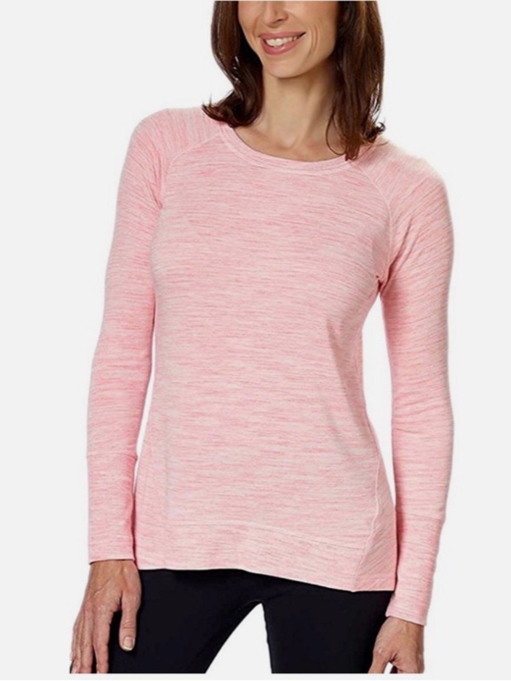 Champion Elite Pink Women's Long-Sleeve Crew Neck Top